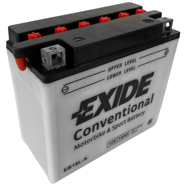 Baterie Moto Exide Conventional Motorbike & Sport Battery 18Ah 190A 12V YB18L-A